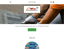 Tablet Screenshot of charlotteroofingmaterialssurplus.com